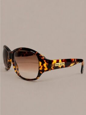 Kate Spade Libby Tortoiseshell Sunglasses | Gradient Lenses | Italy Made